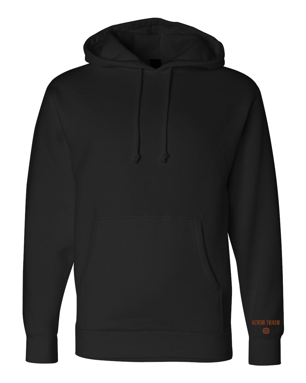 Premium Unisex Black Hoodie Copper Mental Wealth