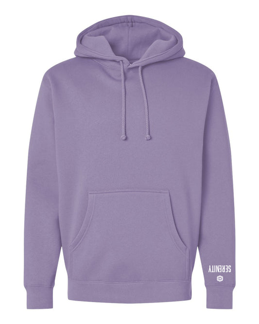 Premium Unisex Plum Hoodie White Serenity